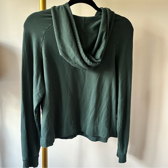 Majestic Filatures Deluxe Teeshirt French Touch Pullover Hoodie in Hunter Green - Picture 6 of 6